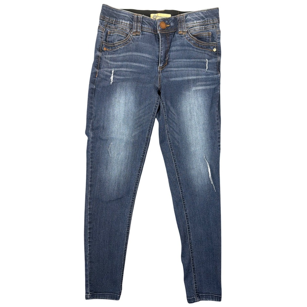 Democracy Ab Technology Skinny Jeans Blue Denim Distressed Size 6 B1304BB13XX